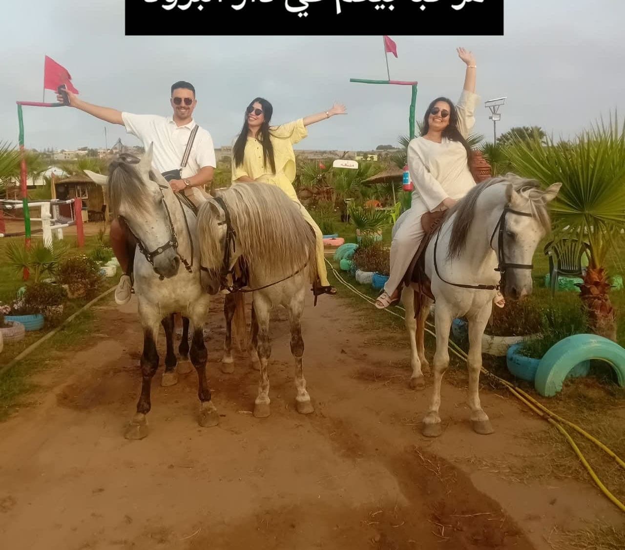 Balade à cheval en groupe au domaine
